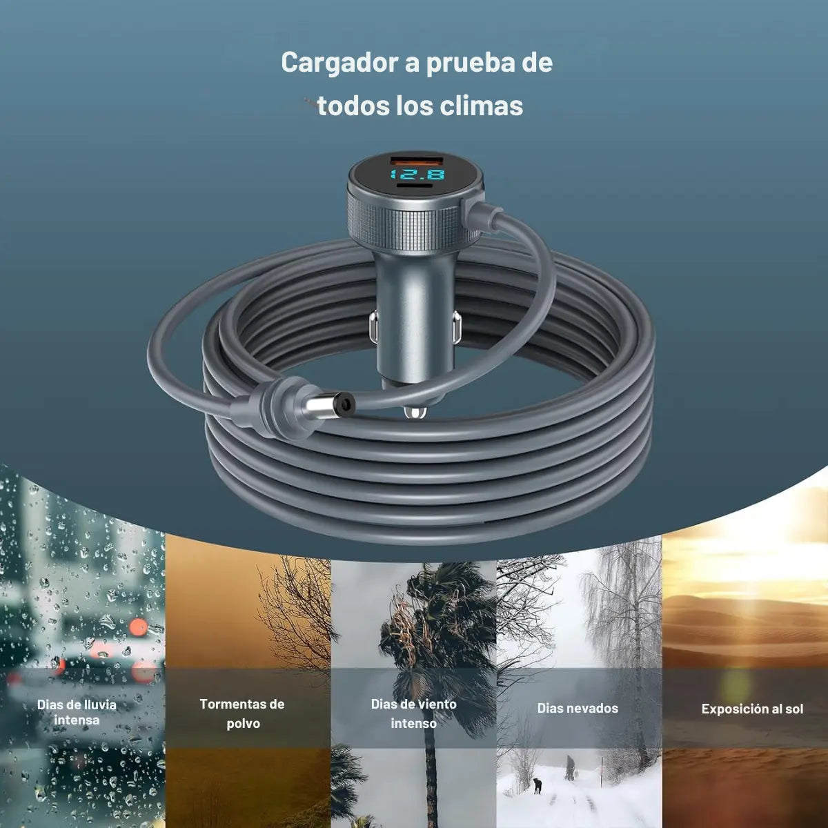 cargador a prueba de climas