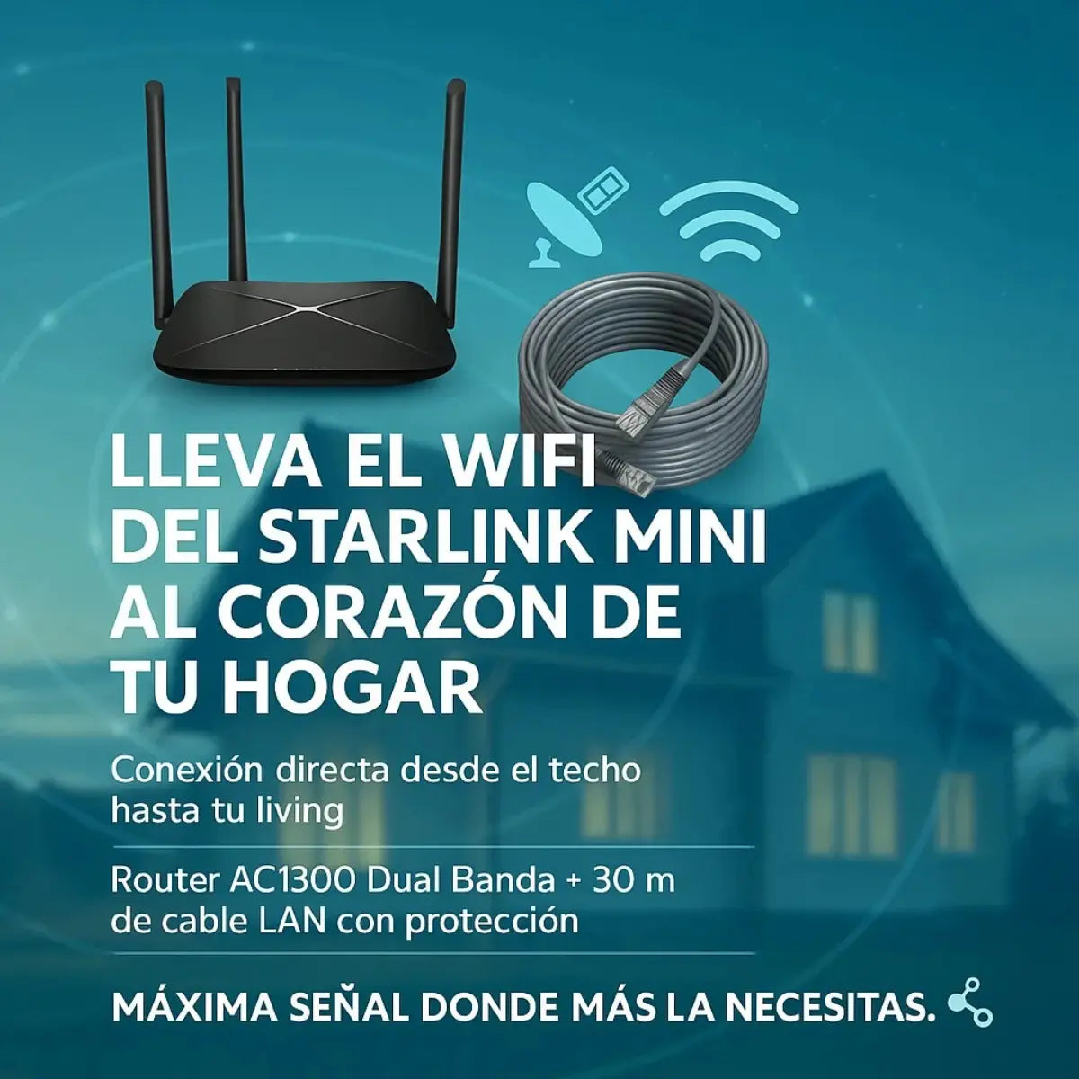 lleva el wifi de starlink a tu hogar