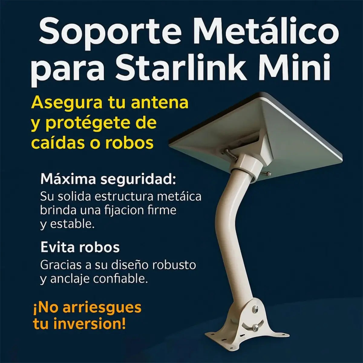 soporte metalico para starlink mini
