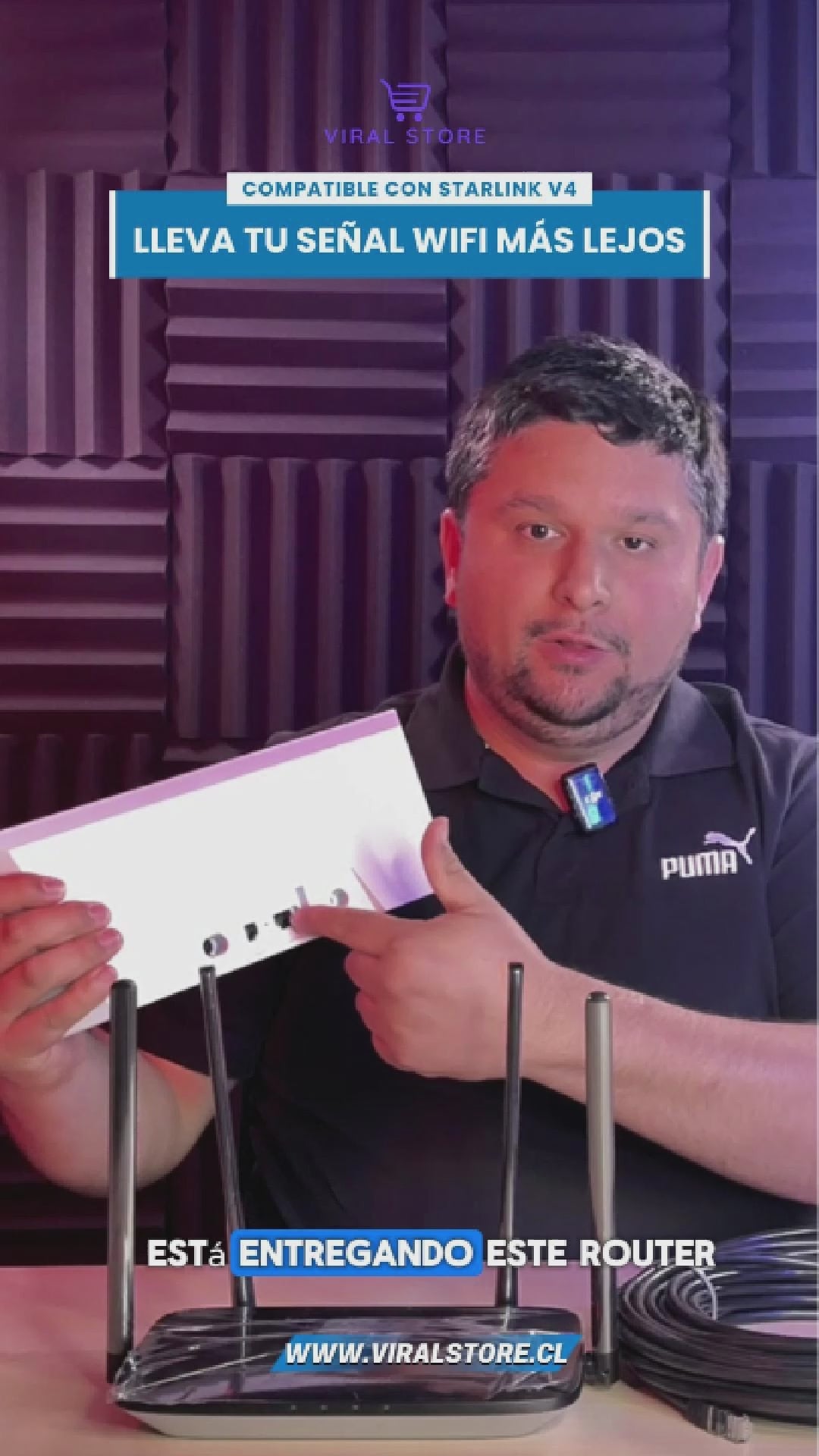 Kit Amplificador Wi-Fi Starlink V4 con Router y Cable